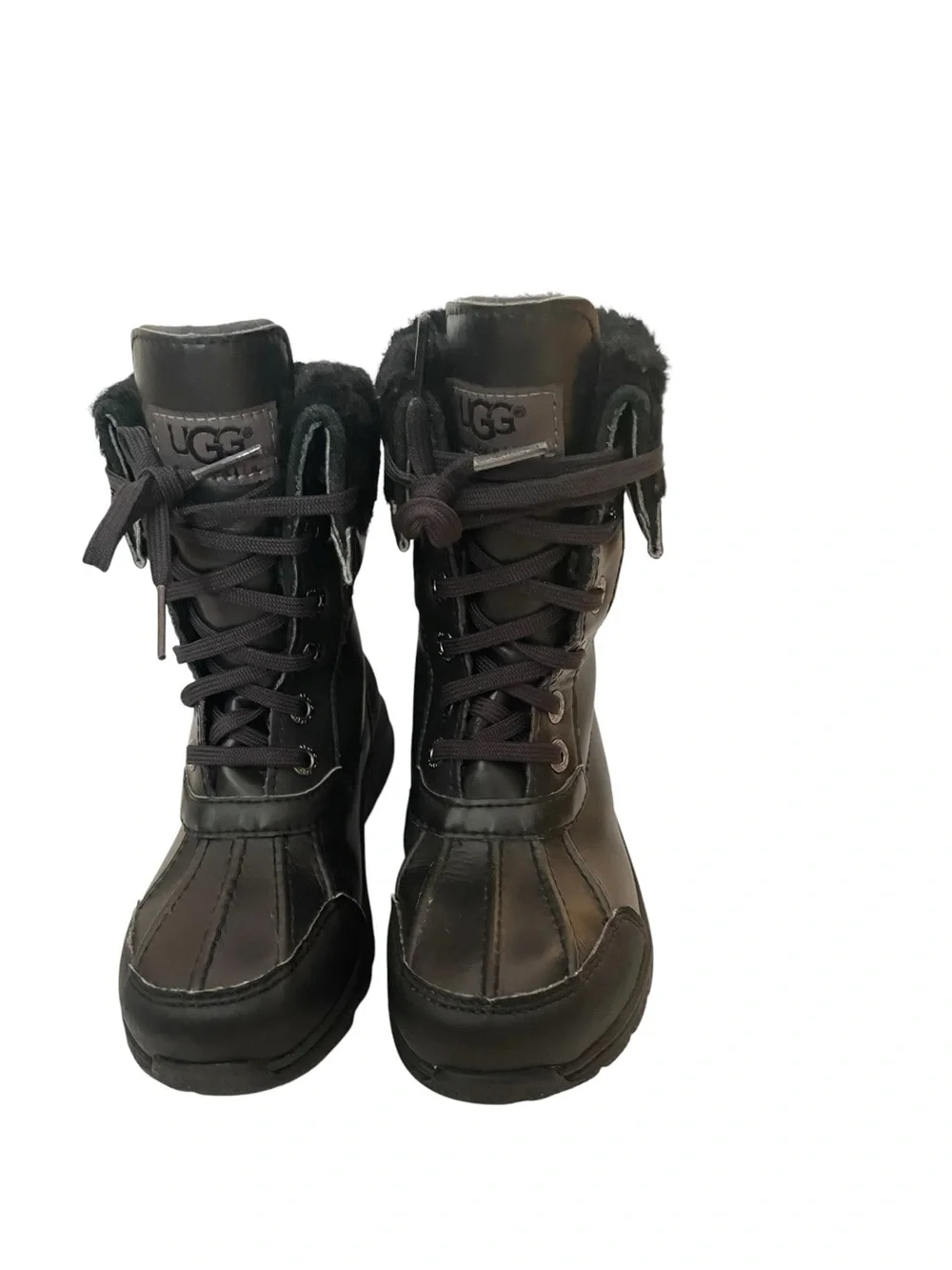 UGG Australia black unisex winter boots 13US